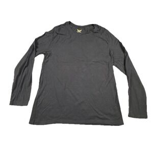 Faded Glory Women's Size XL Black Long Sleeve T-Shirt Cotton Blend